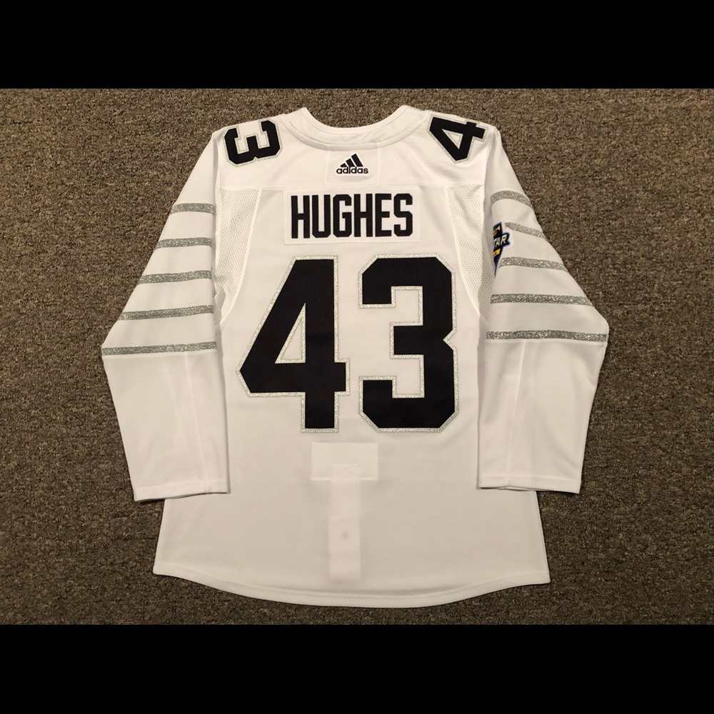 Quinn Hughes - Vancouver Canucks - 2020 Adidas All-Star Game Jersey sz 46 (S)